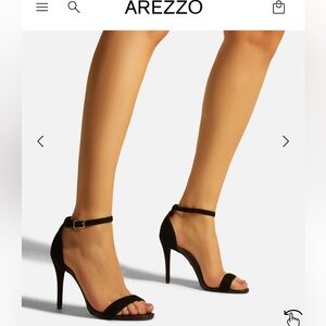 Arezzo
Women Isabelli High Heel Buckle Stiletto Sandals
Color: Black Nubuck 6.5